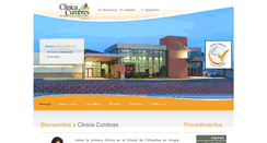 Desktop Screenshot of clinicacumbres.com.mx